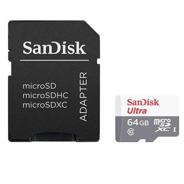 کارت_حافظه_microSDXC_سن_دیسک_مدل_Ultra_کلاس_10_استاندارد_UHS-I_سرعت_100MBps_ظرفیت_64_گیگابایت_به_همراه_آداپتور_SD