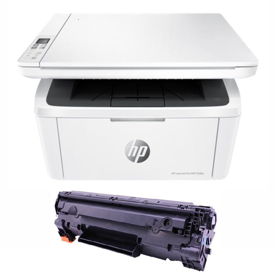 پرینتر_چندکاره_لیزری_اچ_پی_مدل_LaserJet_Pro_MFP_M28w_به_همراه_تونر