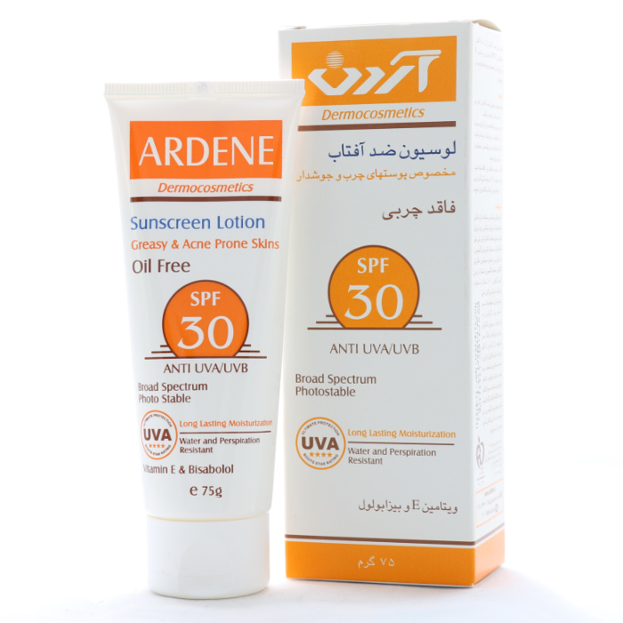 لوسیون_ضد_آفتاب_فاقد_چربی_SPF30_آردن