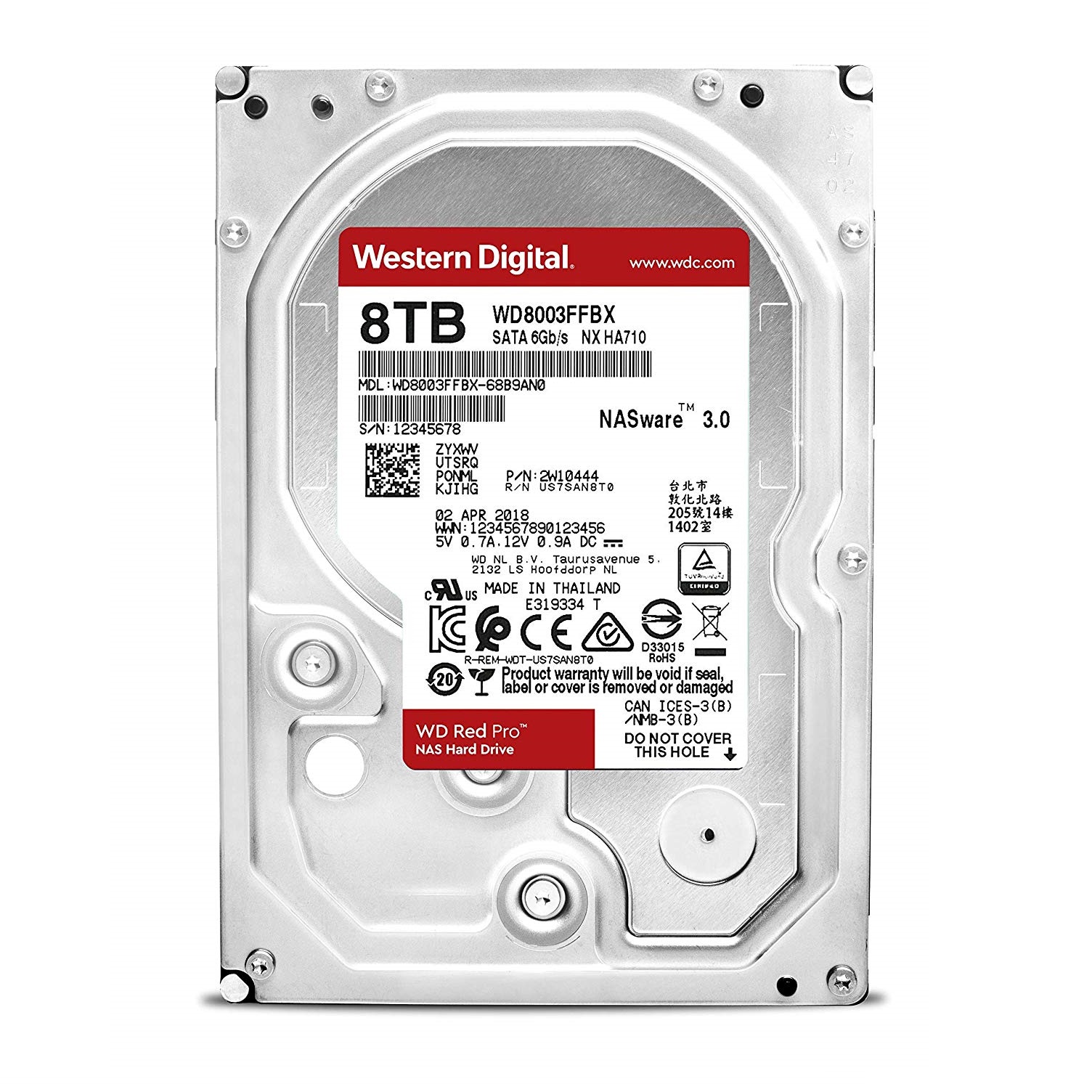 هارد_دیسک_اینترنال_وسترن_دیجیتال__مدل__RED_PRO_WD8003FFBX_ظرفیت_8_ترابایت