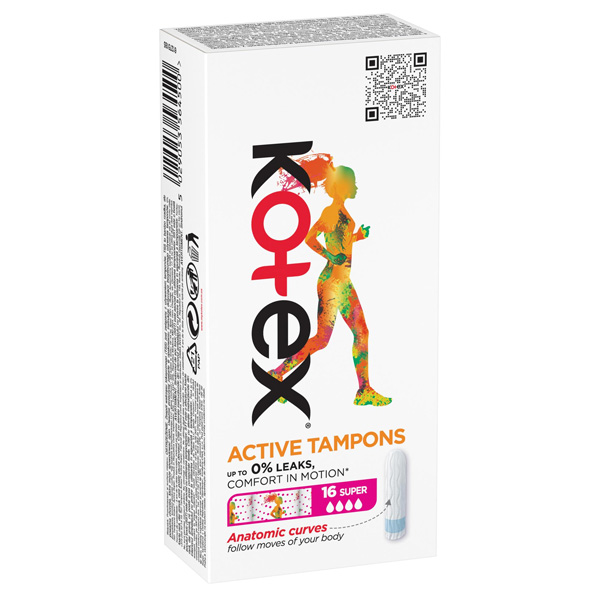 تامپون_کوتکس_|_kotex_اکتیو_سایز_نرمال_Normal_بسته_16_عددی
