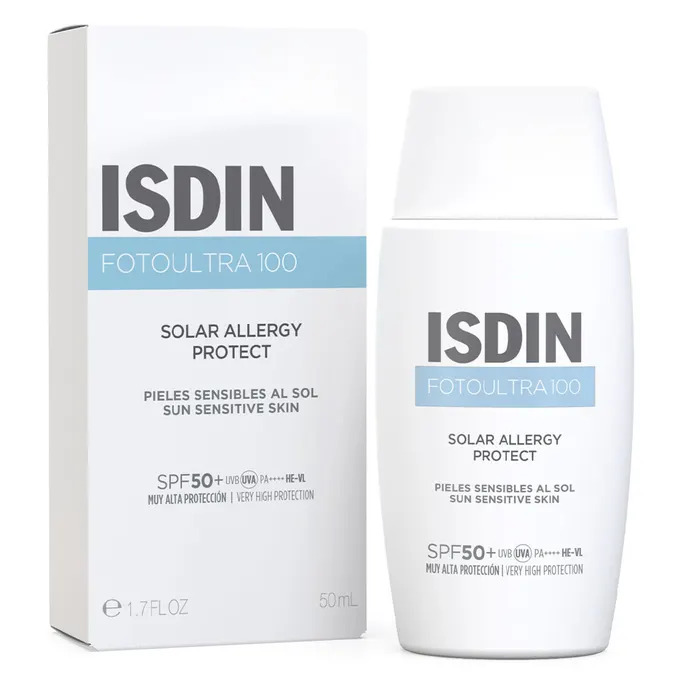 ضد_آفتاب_فلوئید_ایزدین_|_ISDIN_مدل_سولار_آلرژی_حاوی_+SPF50_حجم_50_میل
