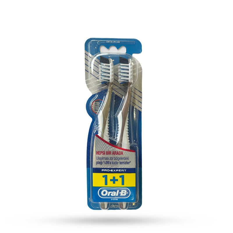 مسواک_همه_کاره_اورال_بی_|_Oral-B_مدل_Pro_Expert_دارای_برس_متوسط_بسته_2_عددی