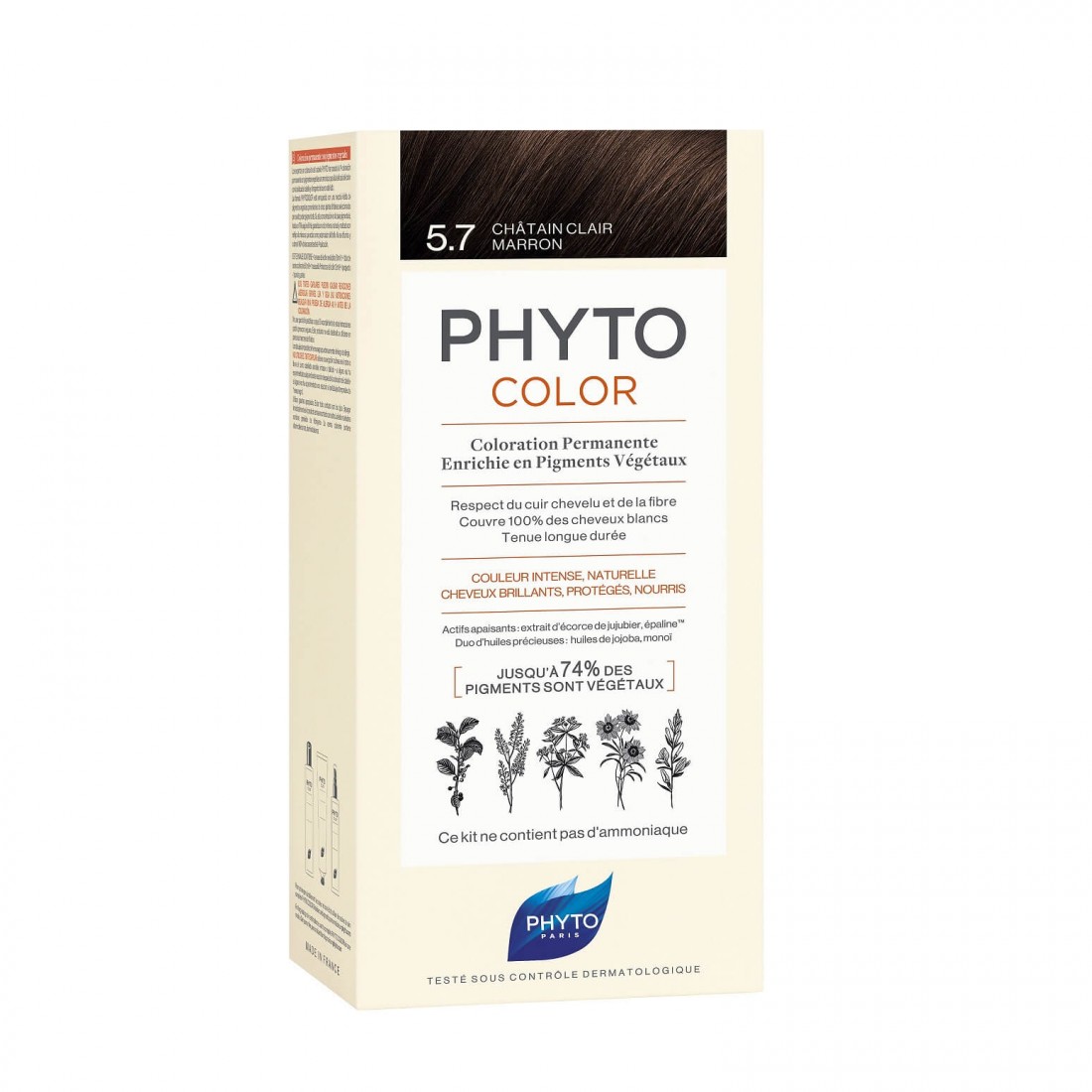 کیت_رنگ_مو_گیاهی_فیتوکالر_بدون_آمونیاک_فیتو_|_Phyto_رنگ_5.7_Light_Chestnut